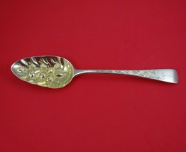 Richard Crossley English Georgian Sterling Silver Berry Spoon Light GW w/ Fruit - £191.66 GBP