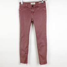 Pacsun Salmon Pink Slim Fit Stretch Skinny Ankle Jeggings Mid Rise Size 24 - $135.34 MXN