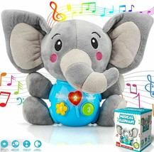 Baby Educational Soft Toy Elephant Newborns 0 3 6 9 Month Old Boy Girl toddler - £31.59 GBP