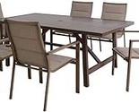 Hanover Fairhope 74-in. x 40-in. Trestle Table Outdoor Furniture, 7 Piec... - $2,036.99