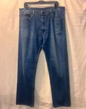 Levi&#39;s 505 Jeans Size 38x32 Mens Straight Leg Mid Rise Blue Denim A93 - $19.79