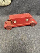 Vintage Red Wooden Train Caboose 8” X2.5” - £5.43 GBP