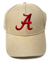 University Of Alabama Crimson Tide Khaki Logo Curved Bill Adjustable Hat Cap Nwt - £17.53 GBP