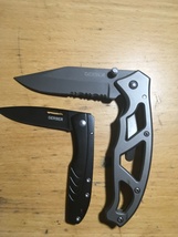 2 Gerber Knife Set - -  Gerber STL 2.5 Black Stainless AND  Gerber Paraframe 1 - £36.98 GBP