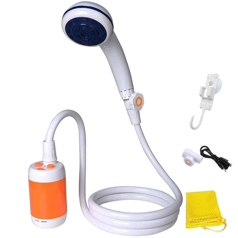 Portable Electric Shower Rechargeable Bathing Pump for Outdoor Sport Travel - £32.54 GBP+