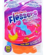 30 Fruit flavor Dental Fluoride FLOSSERS Dual Grip kids &amp; adults PLACKER... - $28.01 CAD
