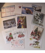 Happy Holidays/Season&#39;s Greetings Cards (10) from Charities w/ Notepad &amp;... - £2.07 GBP