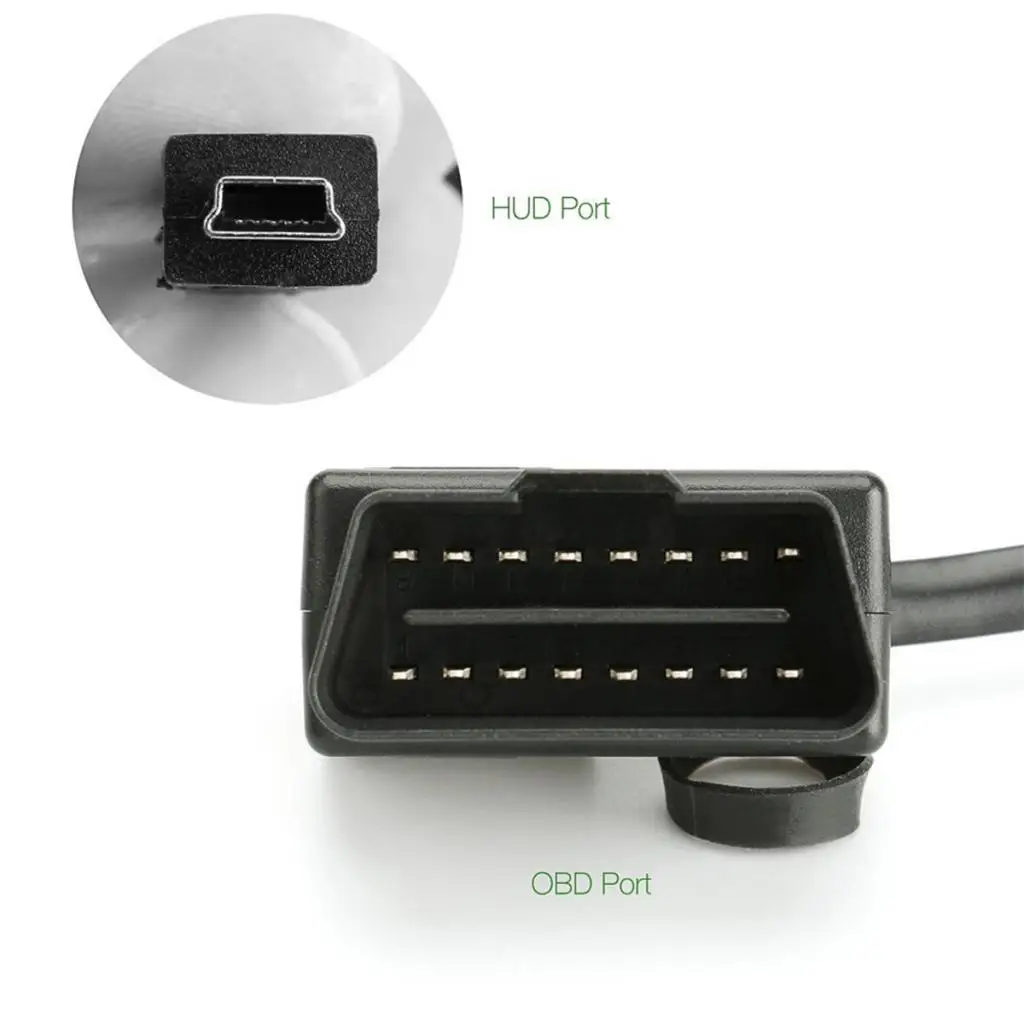 OBD II to Mini USB Cable for Car HUD - 1.8m Length - £13.79 GBP
