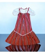 Vintage 70s Sun Babies Made in Hawaii Womens Maxi Dress Cotton Striped L... - €113,09 EUR