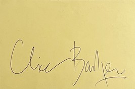 Clive Barker Autograph Hand Signed 4”x6” Index Card Hellraiser Jsa Certified - £117.26 GBP