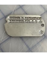 Original WWII US Army Dog Tag T41-2-3 Forest H Richardson - $22.19