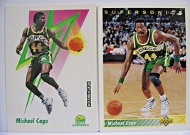 Michael Cage-Basketball Trading Cards-2 Cards - £3.16 GBP