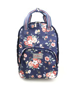 Cath Kidston Matt Multi Pocket Backpack Fit 13 Laptop Forest Bunch Navy ... - £46.21 GBP