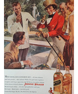 1952 Esquire Original Art Advertisement Johnnie Walker Black Red Whiskey... - £8.47 GBP