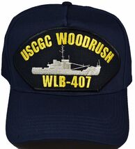 EC USCGC WOODRUSH WLB-407 HAT - Navy Blue - Veteran Owned Business - $22.98