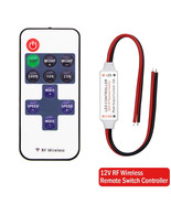 12V RF Wireless Remote For Mini LED Strip Light Switch Dimmer Controller - $145.70 MXN