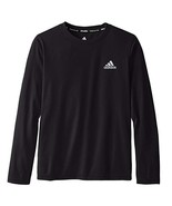 Adidas Boy&#39;s Climalite performance long sleeves tee,Size Large(14/16),Bl... - $339.94 MXN
