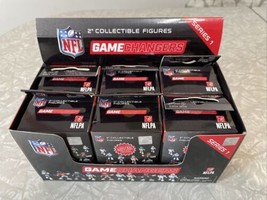 NFL Game Changers Series 1- 2&quot; Figure Lot Of 6 + Display Box New Sealed. Variant - £23.04 GBP