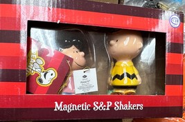 Peanuts - Magnetic Lucy and Charlie Football Salt and Pepper Shaker Set - £30.82 GBP