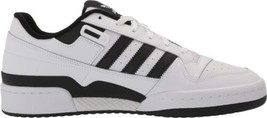adidas Mens Forum Low Fashion Sneaker Color White/White/Black Size 13 - $65.44