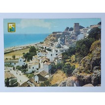 Postcard 1962 Spanish Featuring White Coastal Village Castle Posted 1966... - $6.71