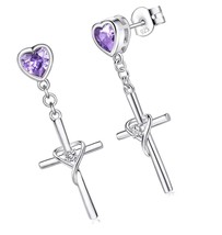 925 Sterling Silver Earrings for Women Birthstone - £74.80 GBP