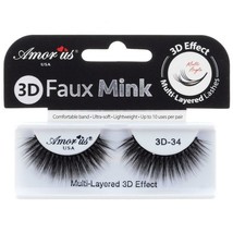 Amorus Faux Mink 3D Eyelashes - Ultra Soft - Durable &amp; Reusable - *STYLE... - £2.56 GBP