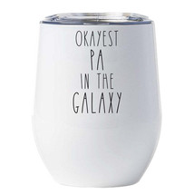 Okayest Pa In The Galaxy Tumbler 12oz Father Funny Cup Christmas Gift For Dad - £17.79 GBP