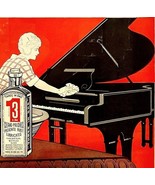 1922 3-in-1 Oil Clean &amp; Polish Piano XL Advertisement Industrial 14 x 10.5&quot; - €27,58 EUR