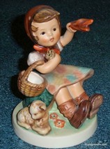 &quot;Farewell&quot; Goebel Hummel Figurine #65 TMK6 Girl Waving Goodbye Mother&#39;s Day Gift - £83.60 GBP