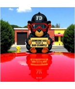 Firefighter Sticker Decal Monkey Someone has to set a bad example Hardha... - $4.40 CAD+