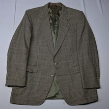 Vtg Corbin 44L Houndstooth 100% Wool Mens Suit Jacket Blazer Sport Coat - £47.57 GBP