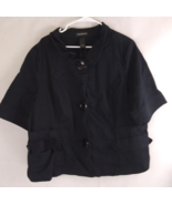 Lane Bryant Women&#39;s Dark Blue Short Sleeve Coat Size 28 - $15.83