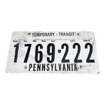 Vintage Pennsylvania Temporary Transit Cardboard Collectible License Pla... - $9.49