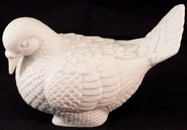 Ceramic White Dove Figurine Matte Finish Bisque ? - $19.99