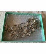Ever Faith Art Deco Vintage Great Gatsby wedding comb, 18cm long, peigne - $376.92 MXN