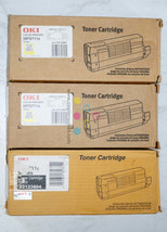 3 New OKI MPS711C YYK Yellow and Black Toner Cartridges 52123801, 52123804 - $286.11