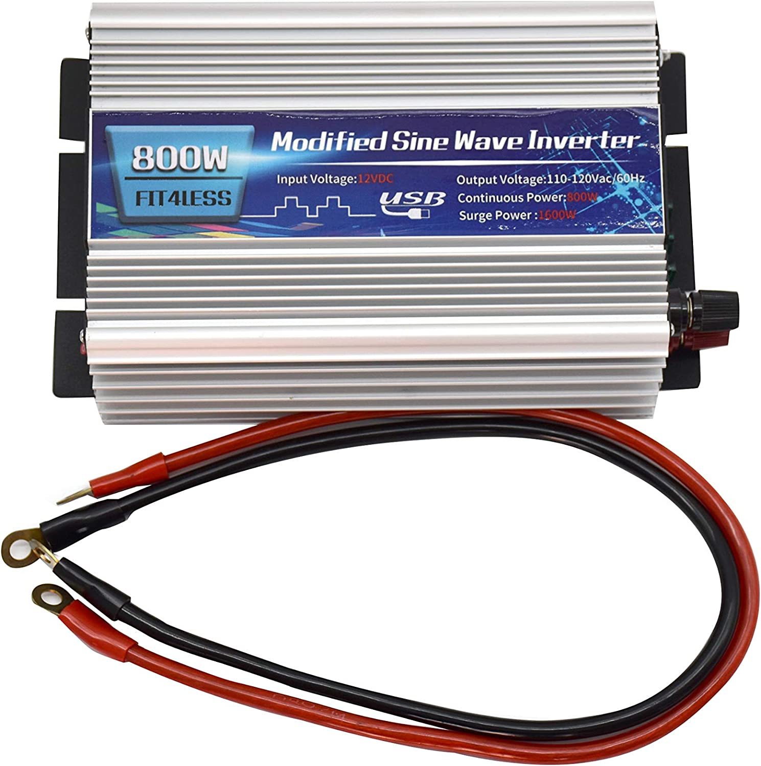 Primary image for Power Inverter 800W With Dual Sockets, Usb5V 2000Ma Input And, Dc12V Or 24V.