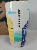 2021 Starbucks San Francisco Ceramic Tumbler Travel Cup 12 Oz To Go Lid - £27.27 GBP