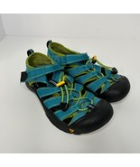 KEEN Sandals Big Kids Size 3 Hiking Newport H2 Blue / Green Toe Protection - $38.37 CAD