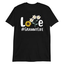 Love Grammy Life Flower Grandma Gift T-Shirt - $19.59+