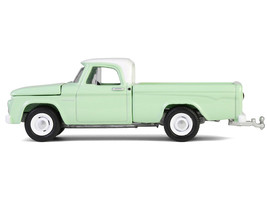 1964 Dodge D-200 Sweptline Pickup Truck Turf Green with White Top "Down on the F - $22.79