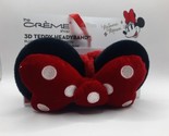 DISNEY The Creme Shop x Minnie Mouse 3D Teddy Spa Headband with Bow New! - £13.30 GBP