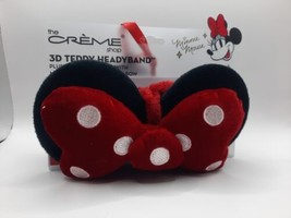 DISNEY The Creme Shop x Minnie Mouse 3D Teddy Spa Headband with Bow New! - £12.77 GBP