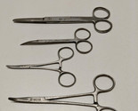 Lot of 4 Vtg Sicoa Stainless Tools Germany - Scissors &amp; Forceps - £14.32 GBP