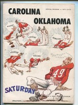 North Carolina Vs Oklahoma Ncaa Football Program 09/24/1955-vg/fn - £79.90 GBP