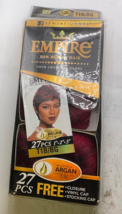 Sensationnel Empire 100% Human Hair 27 Pcs with Free Closure Color: 1B/BG - $16.99