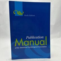 Publication Manual of the American Psychological Association, 6th Edition - $5.51