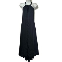 theory nayline navy blue sleeveless halter backless long dress Size 0 - £52.23 GBP