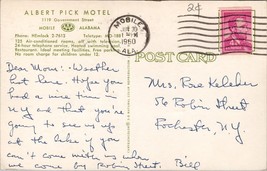 Albert Pick Motel Mobile Alabama Postcard PC483 - £3.98 GBP